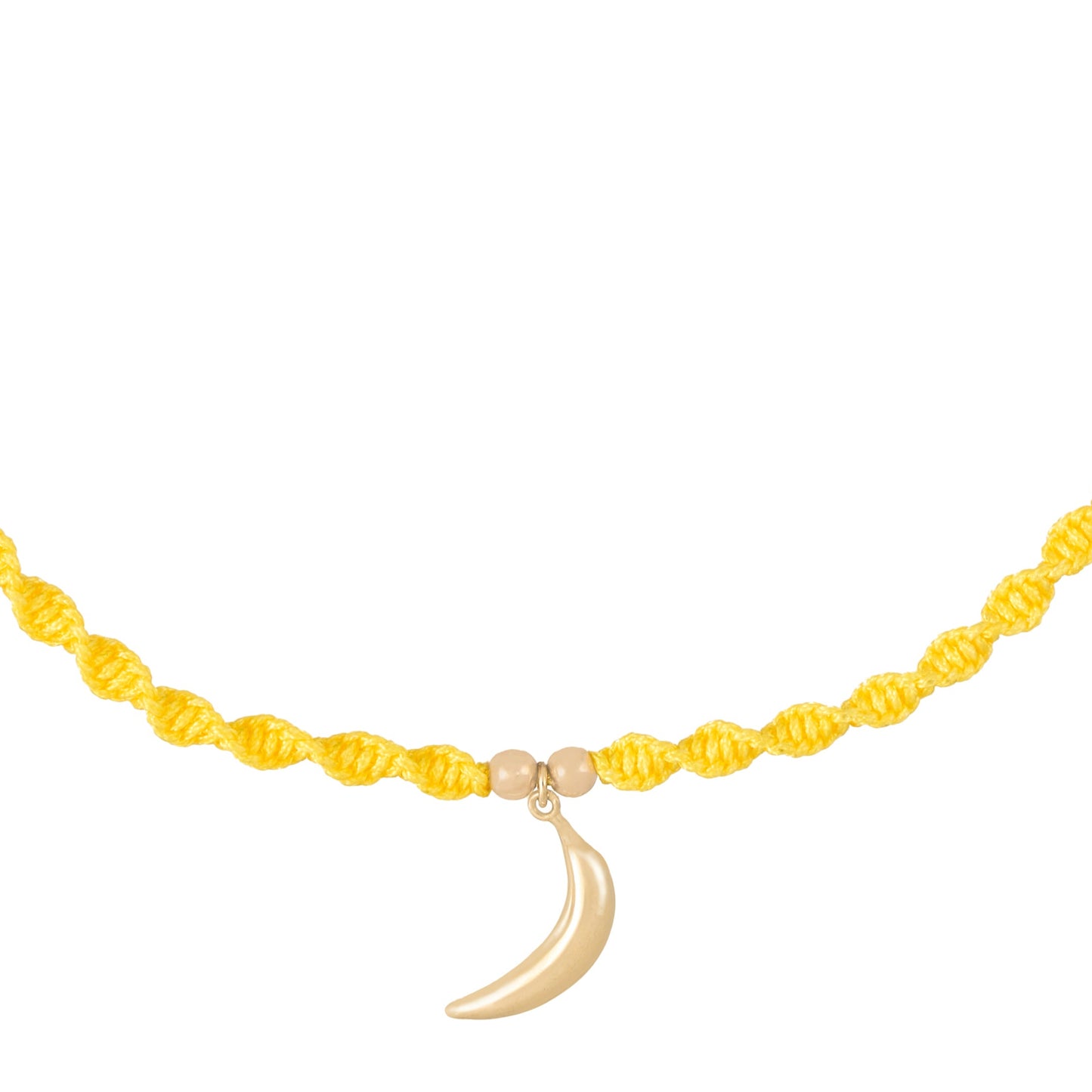 Kids Banana Braided Necklace in 18K Gold