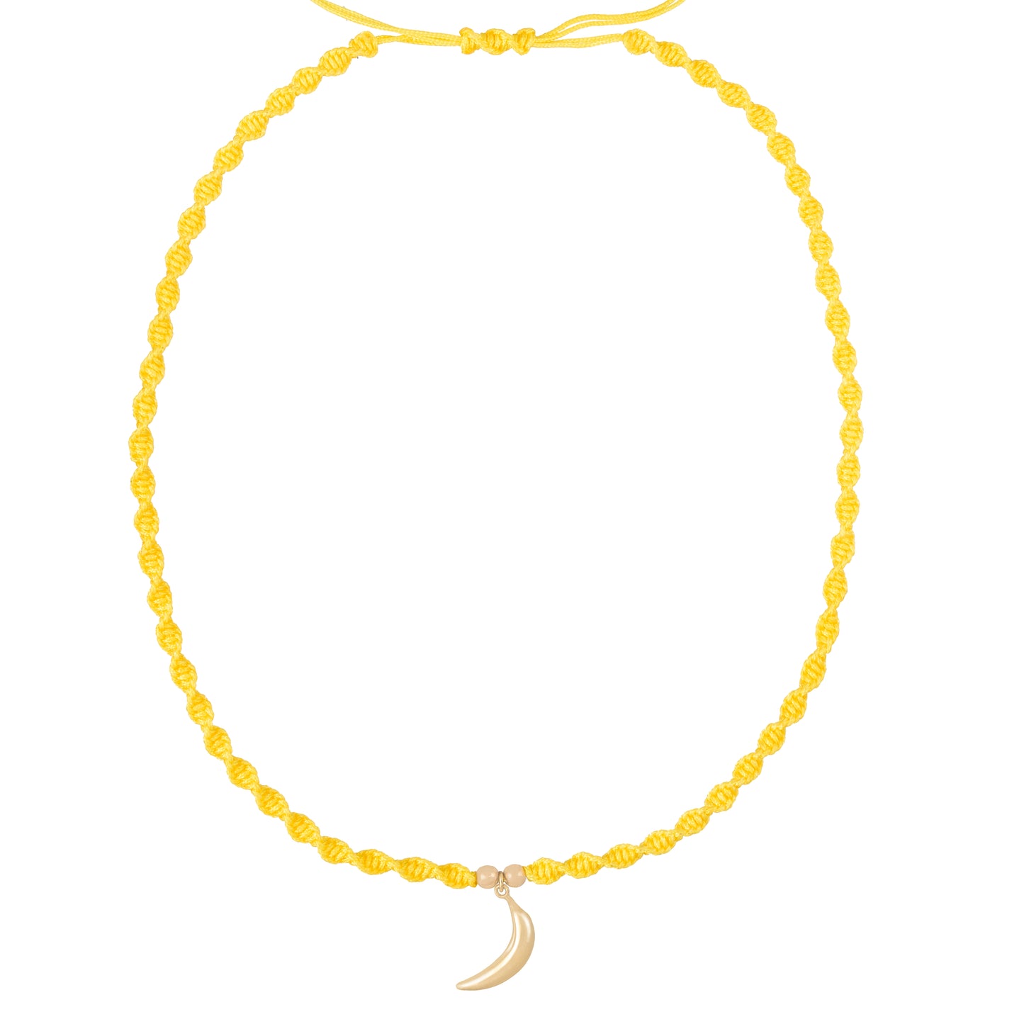 Kids Banana Braided Necklace in 18K Gold