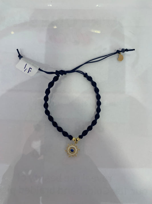 Eye of the Sun Braided Bracelet in 18K Gold