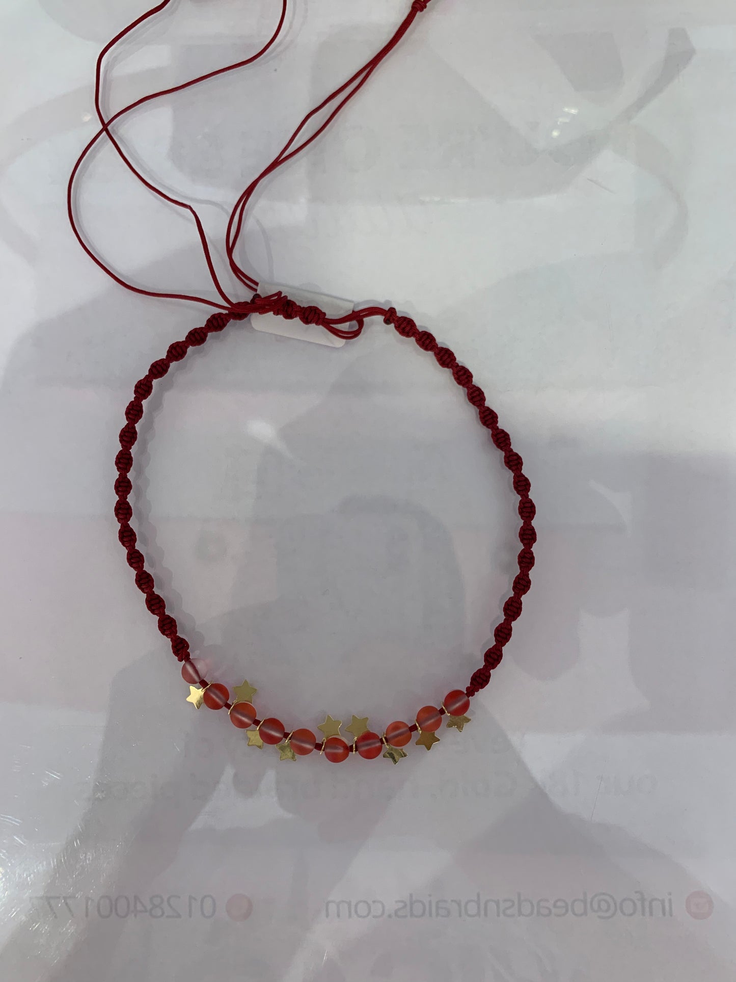 Mini Stars Braided Necklace in 18K Gold