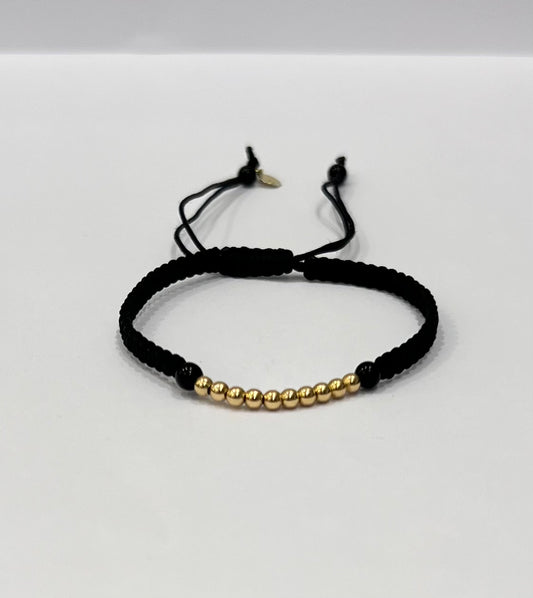 Ties of gold braided Bracelet in 18K Gold