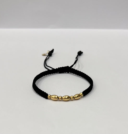 Golden Simplicity Braided Bracelet in 18K Gold