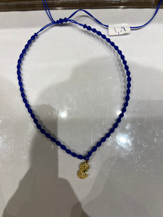 Baby Icon Braided Necklace in 18K Gold
