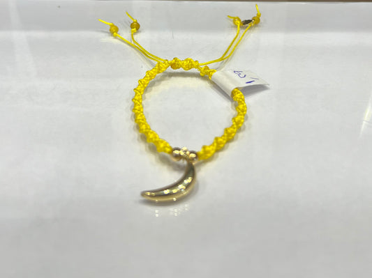 Kids Banana Braided Bracelet in 18K Gold