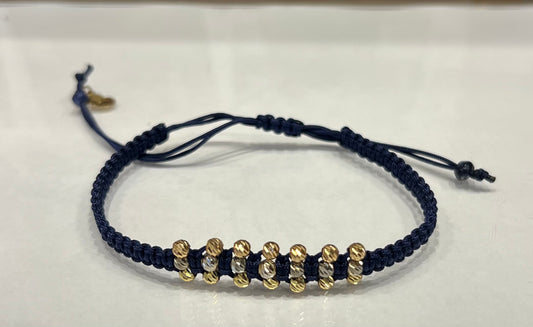 Golden Alignment Braided Bracelet in 18K Gold