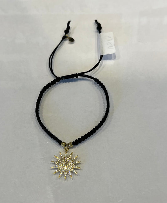 Shinny Sun Braided Bracelet in 18K Gold
