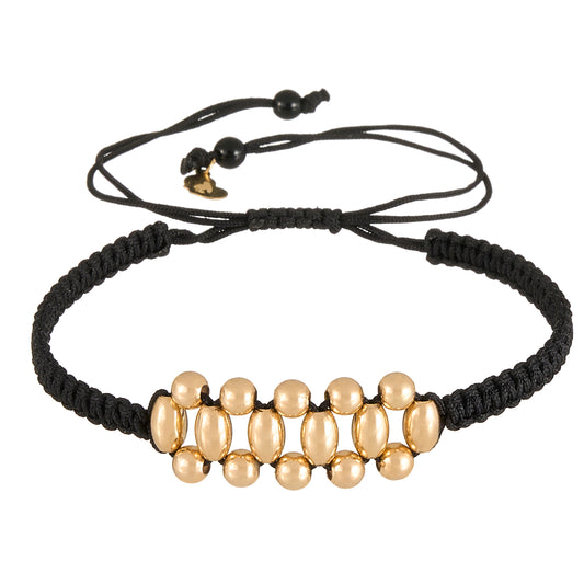 Golden Elegance Braided Bracelet in 18K Gold