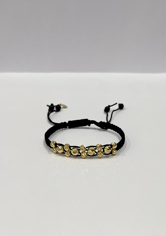 Golden Bloom Braided Bracelet in 18K Gold