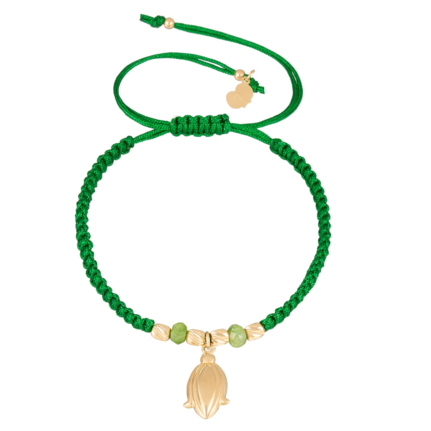 3D Puffy Corn Braided Bracelet in 18K Gold