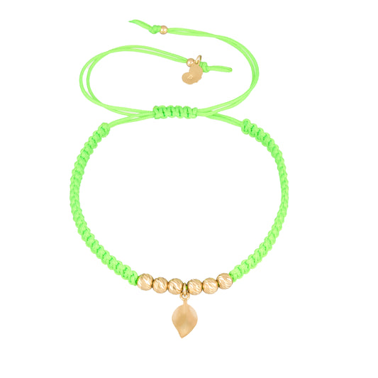 Leaf Braided Bracelet in 18K Gold