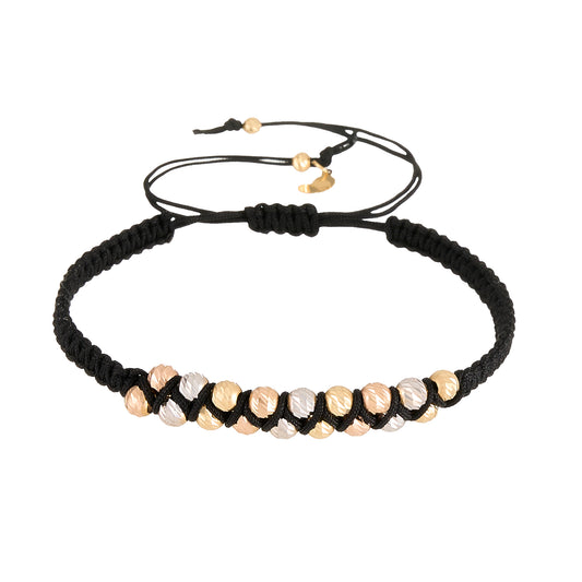 Golden Glow Braided Bracelet in 18K Gold