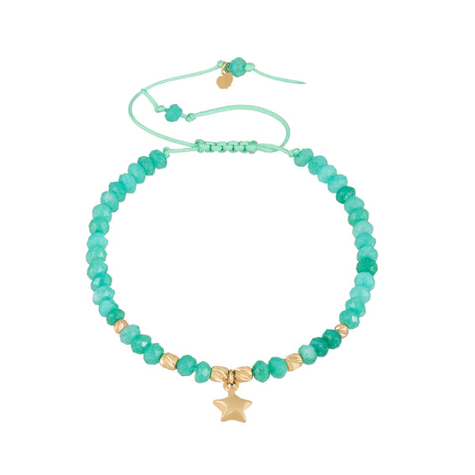 Star Cord Bracelet in 18K Gold
