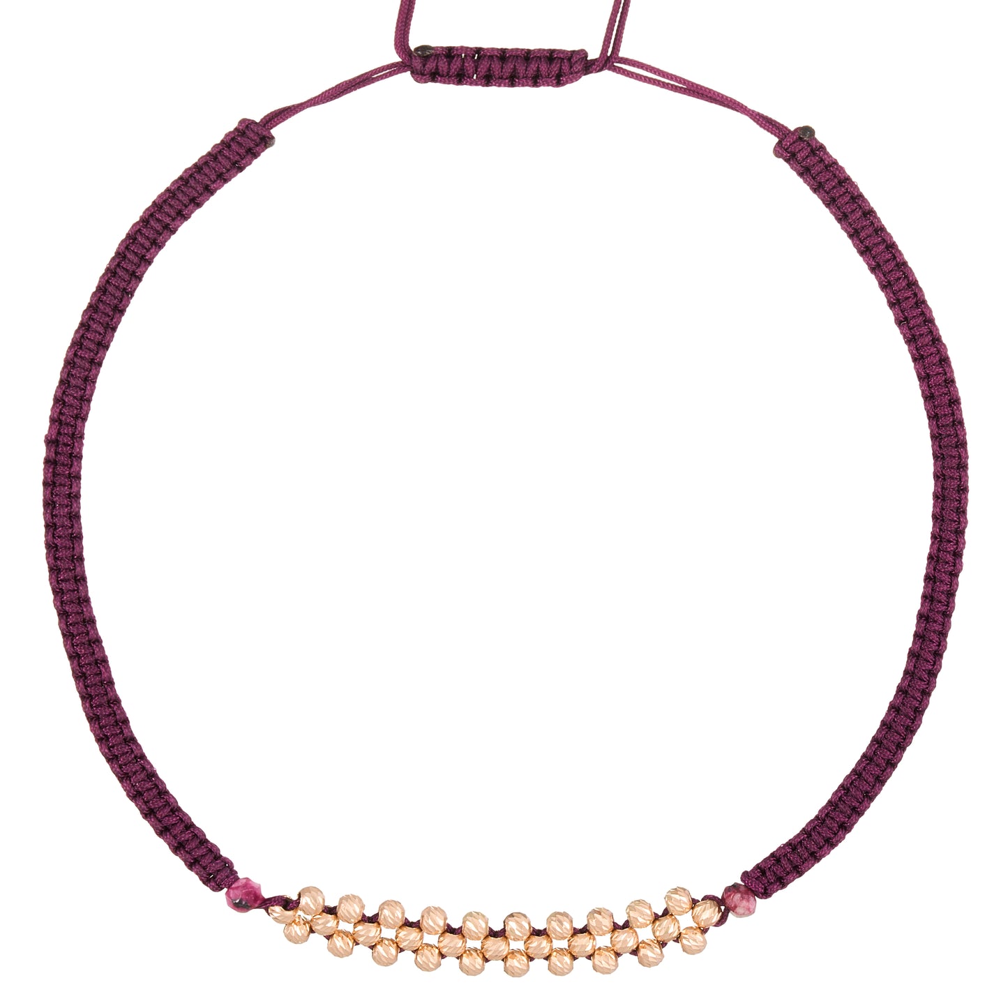 Golden Unity Braided Choker Necklace in 18K Gold